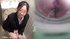 Nurse is caught on candid camera in restroom, having a pee