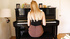 charming piano girl makes