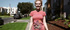 Petite blonde teen enjoys posing for camera after jogging