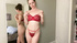Young darling will model different lingerie for you