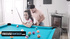 Petite girl & hung man having wild sex on pool table